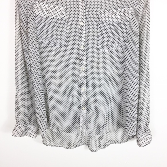Old Navy Womens Sheer Chiffon Button Down Top - Picture 4 of 6